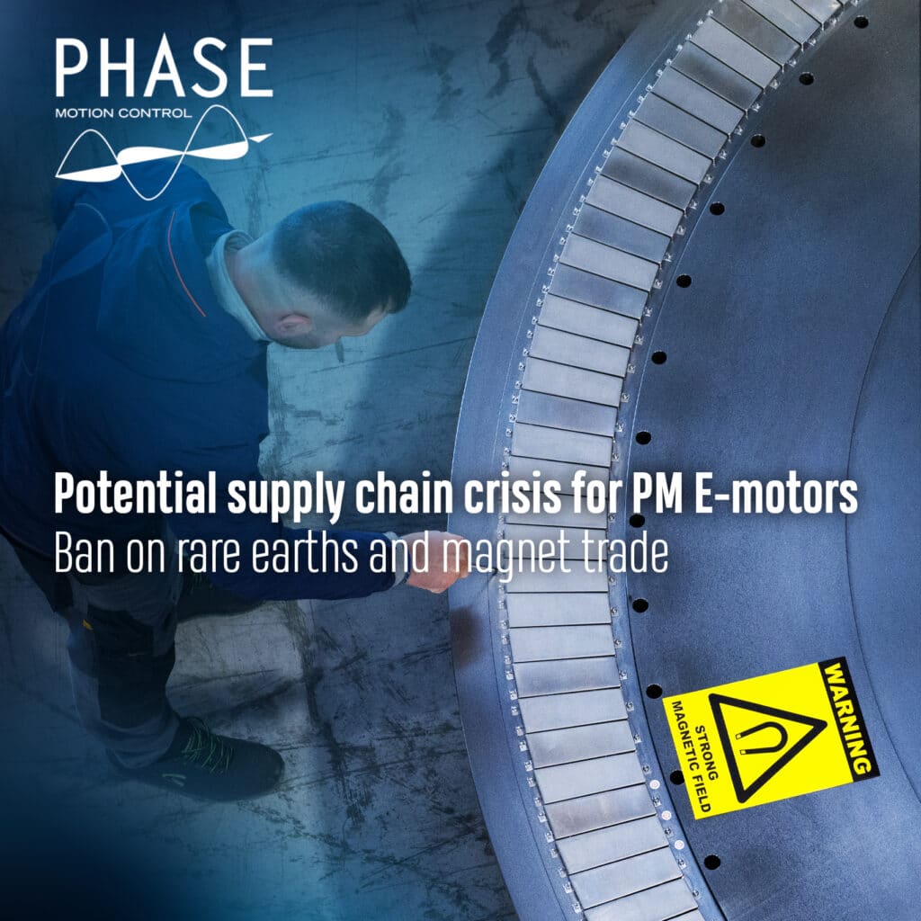Potential supply chain crisis for PM E-motors – ban on rare earths and magnet trade