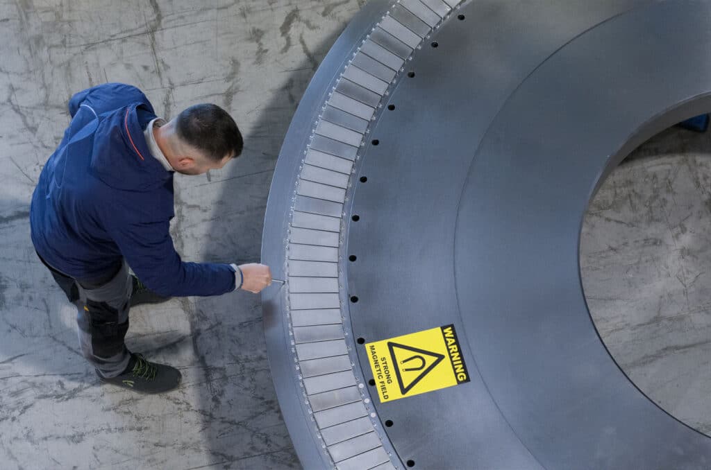 large direct drive electric motor for high torque applications